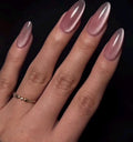 Blushed Flame Cateye | Handmade Press on Nails
