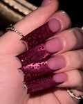 Y2K Cateye French  Handmade Press on Nails