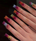 Rainbow Skies Handmade Press on Nails