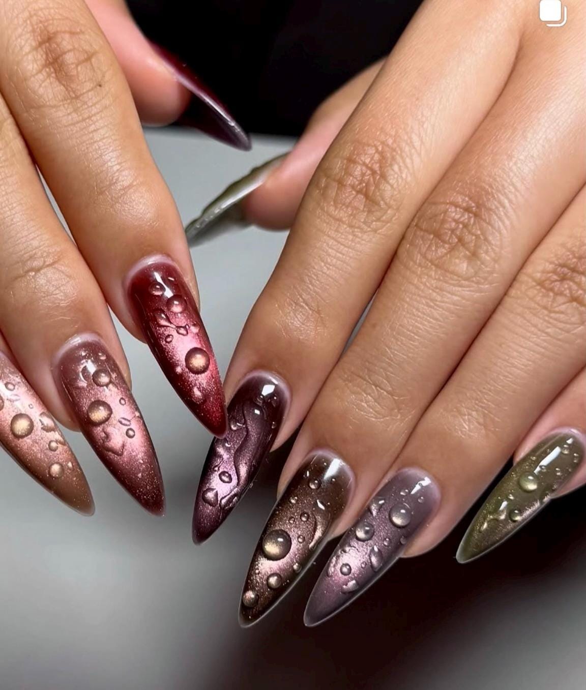 Mix & Match Cateye + 3D | Handmade Press on Nails
