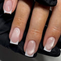 Cateye French Tips | Handmade Press on Nails