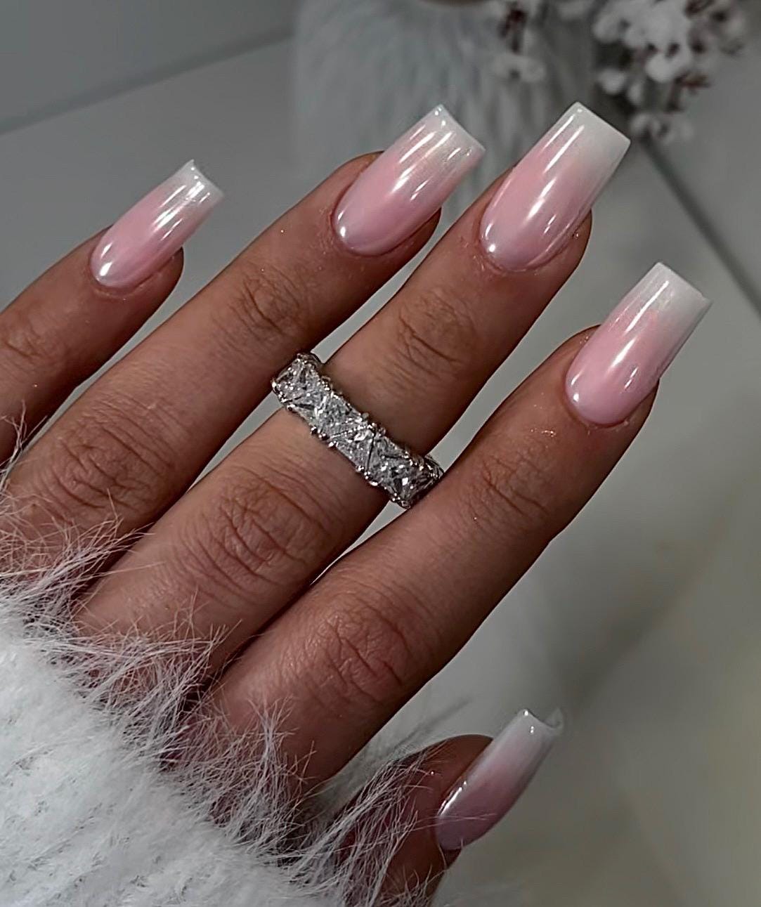 Glazed Baby Boomer | Handmade Press on Nails